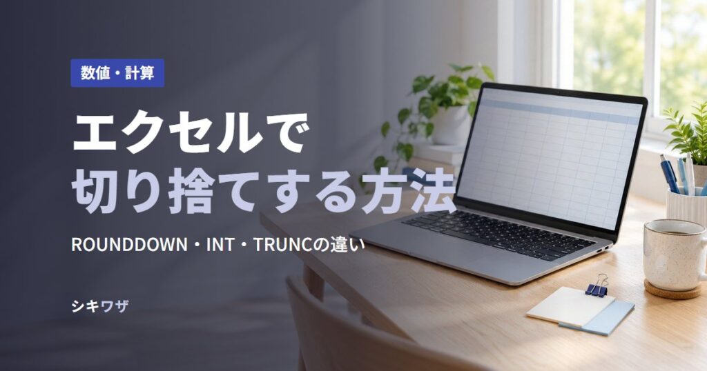 エクセルで切り捨てする方法
